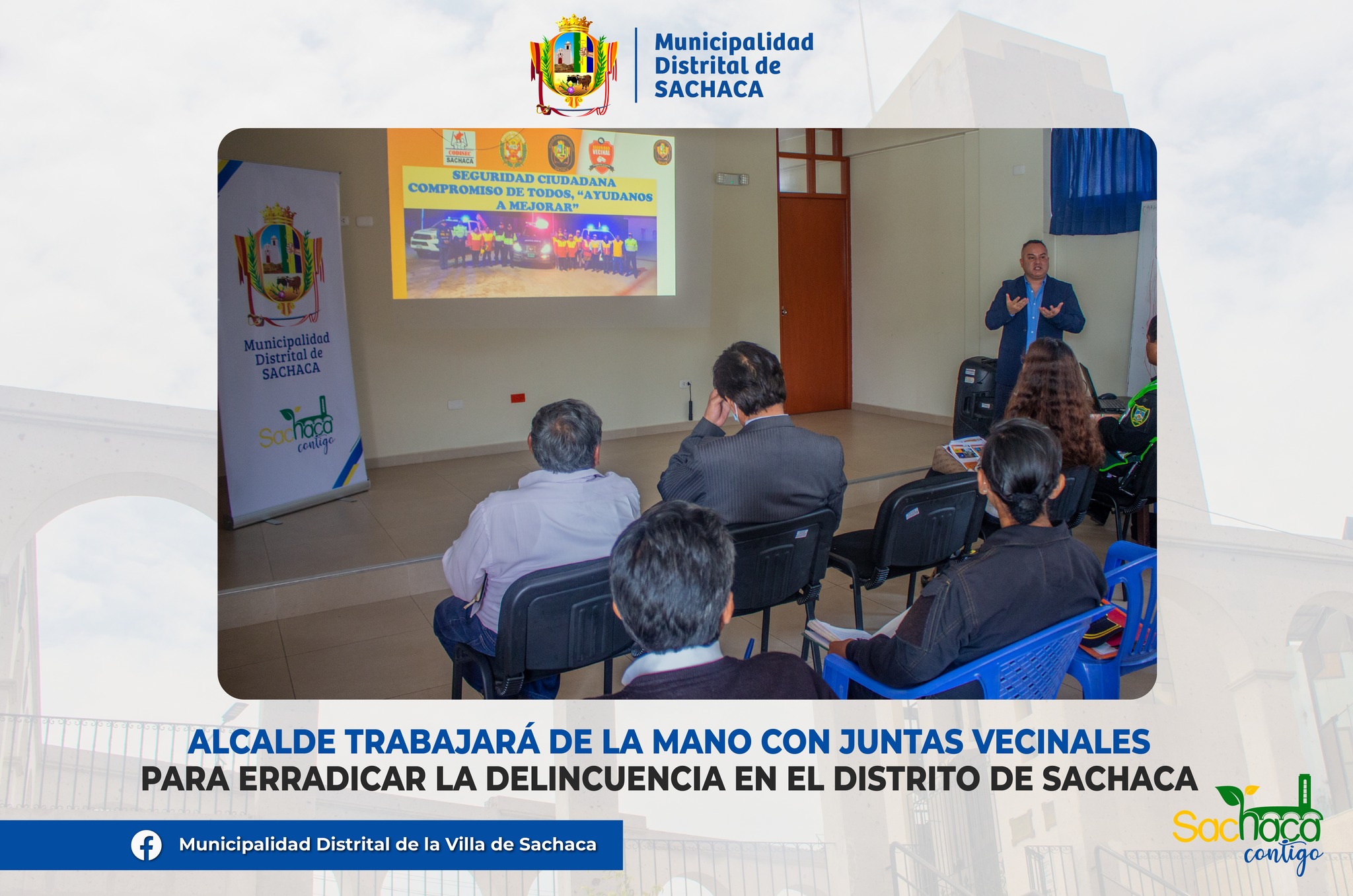 Alcalde presidió la Consulta Ciudadana que se realizó en la base de Seguridad Ciudadana.
