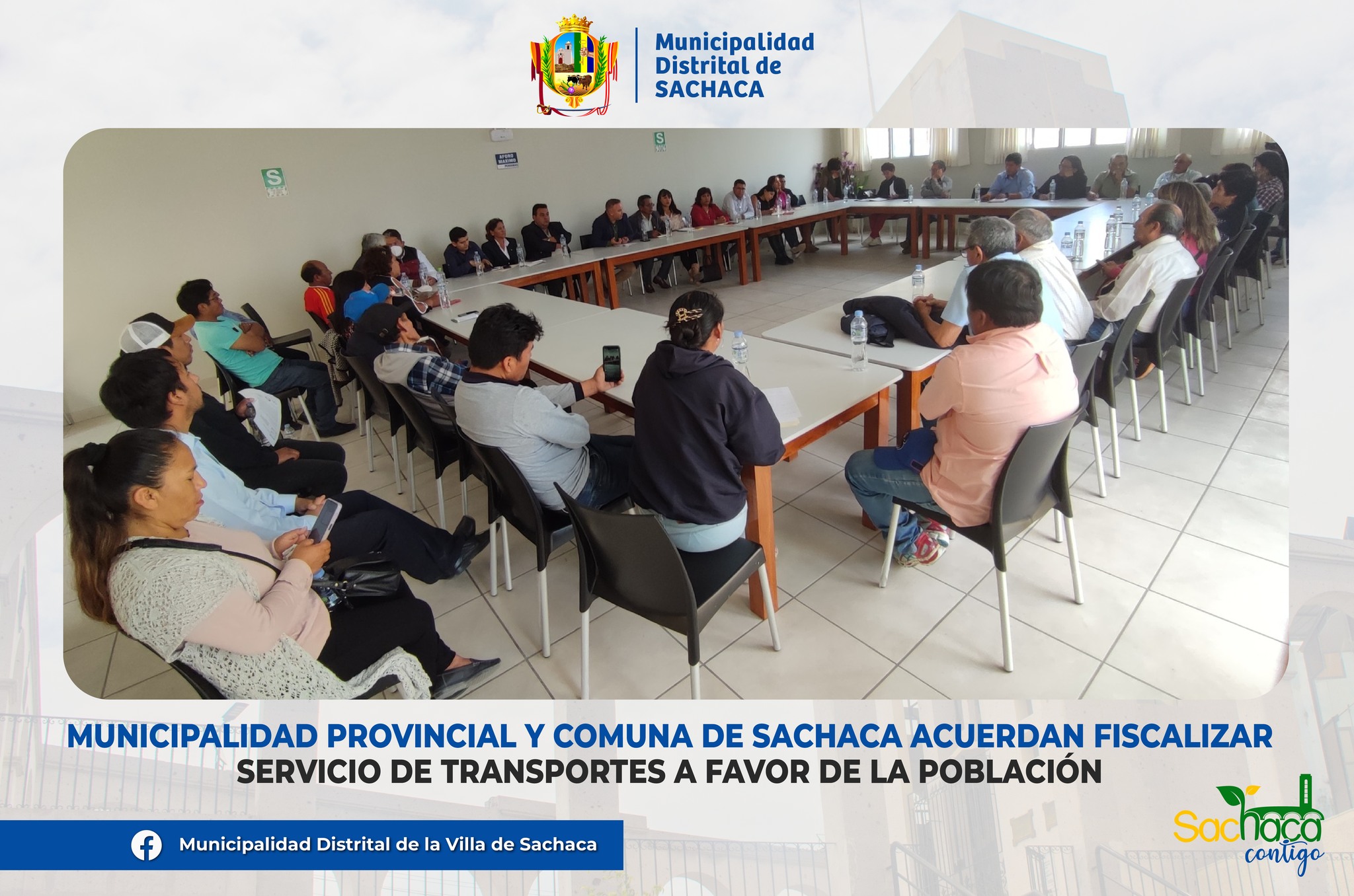 Alcalde y regidores se reunieron con funcionarios de la Gerencia Provincial de Transportes y dirigentes de diversos sectores de la jurisdicción.