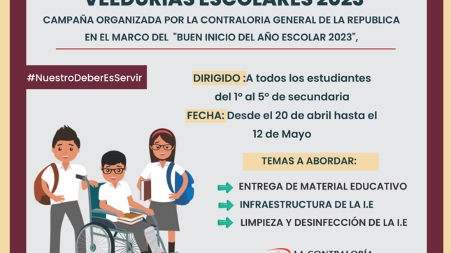 Campaña promovida por Contraloria General de la Republica