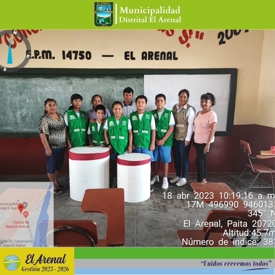 Juramentación de los promotores ambientales.