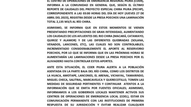 Comunicado. 
