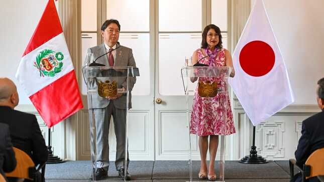 Discurso visita canciller del Japón