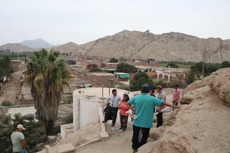 ALCALDE LIC. JUAN REAÑO REALIZA VISITA DE CAMPO PARA EVALUAR LA RENOVACIÓN DEL SISTEMA DE REDES DE AGUA POTABLE EN EL CENTRO POBLADO CALDERA