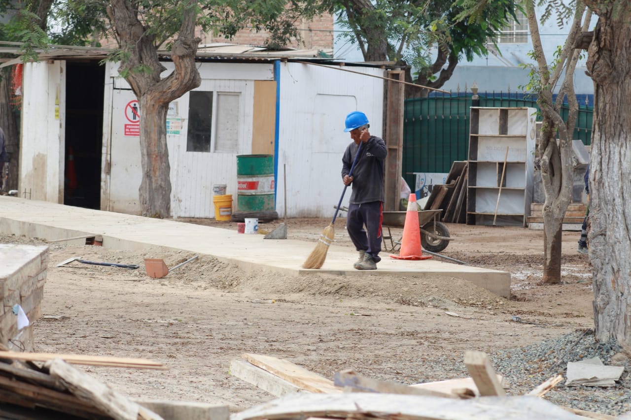 Desde temprano se limpió el lugar