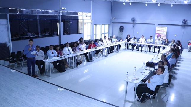 Reunión de coordinadores de redes educativas descentralizada en San Juan de Miraflores 