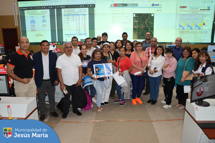 La Municipalidad de Jesús María inició las capacitaciones integrales con apoyo del Centro de Operaciones de Emergencia Nacional #COEN 👏.