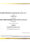 Vista preliminar de documento Credencial del Regidor Guillermo Eduardo Saco Vertiz Schwarz
