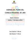 Vista preliminar de documento AGENDA DE SESIÓN DE CONSEJO REGIONAL N° 14-2023-CR/GRL