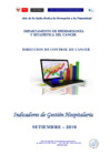 Vista preliminar de documento Indicadores de Gestión Hospitalaria del INEN - Setiembre 2019