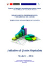Vista preliminar de documento Indicadores de Gestión Hospitalaria del INEN - Marzo 2018