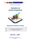 Vista preliminar de documento Indicadores de Gestión Hospitalaria del INEN - Julio 2017