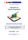 Vista preliminar de documento Indicadores de Gestión Hospitalaria del INEN - Octubre 2017