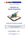 Vista preliminar de documento Indicadores de Gestión Hospitalaria del INEN - Noviembre 2017