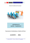 Vista preliminar de documento Indicadores de Gestión Hospitalaria del INEN - Agosto 2016