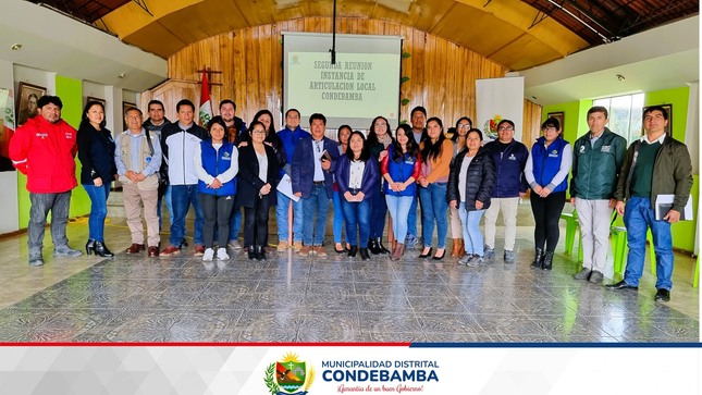 La Municipalidad Distrital de Condebamba, comprometida con su salud y bienestar de la población infantil, desarrolló una reunión de la Instancia de Articulación Local (IAL), que contó con la participación de las coordinadores de promoción de salud, de las Instituciones Prestadoras de Servicios de Salud ( IPRESS) del distrito,  asimismo representantes del sector educación, agricultura, agua y saneamiento, programas sociales, entre otros. Con la finalidad de continuar articulando esfuerzos en bien de la salud de la población, en especial de los niños y gestantes.
🔵Cabe indicar que este trabajo articulado, se viene desarrollando desde el inicio de la gestión municipal, ya que la única forma de combatir la anemia y mejorar la salud de los niños y gestante en el distrito es de forma conjunta.