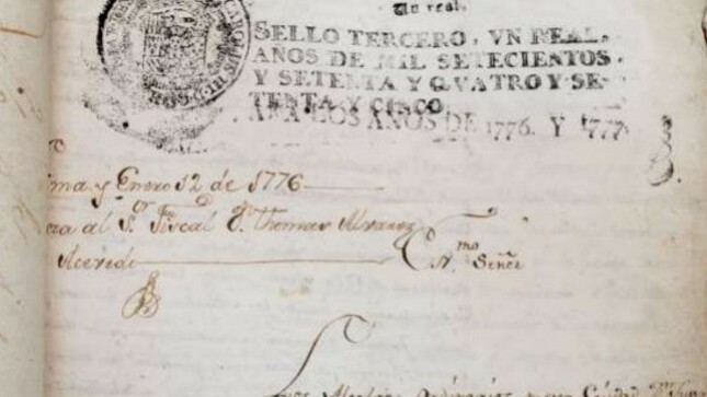 Ministerio de Cultura declaró Patrimonio Cultural a expedientes administrativos del Cabildo de Lima (1733-1820)