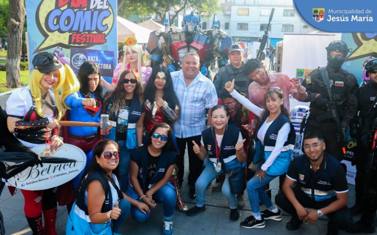 La Municipalidad de Jesús María te invita a la 13va edición del Día Del Cómic Festival, 📆 del 4 al 7 de mayo en en Campo de Marte (ingreso por la Av. Peruanidad).