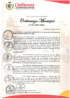 Vista preliminar de documento ORDENANZA MUNICIPAL N° 024-2023-MDQ - MODIFICA LA ORDENAZA N°10-2023-MDQ EXONERACION DEL 50% DEL DERECHO DE TRAMITE POR CONSTANCIA DE POSESION 