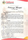 Vista preliminar de documento ORDENANZA MUNICIPAL N° 025-2023-MDQ - APROBAR LA EXONERACION DEL 50 % DEL DEREHO DE TRAMITE POR CONSTANCIA DE POSESION PARA TRAMITAR  SERVICIOS BASICOS 
