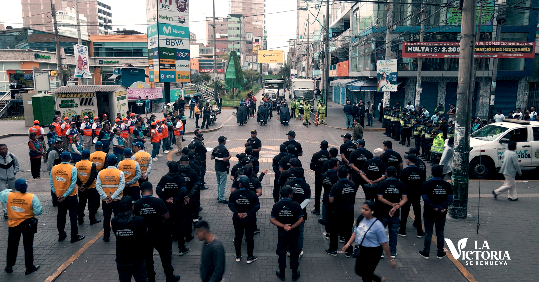 Operativo integral de erradicación del comercio informal en Gamarra