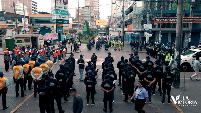 Operativo integral de erradicación del comercio informal en Gamarra