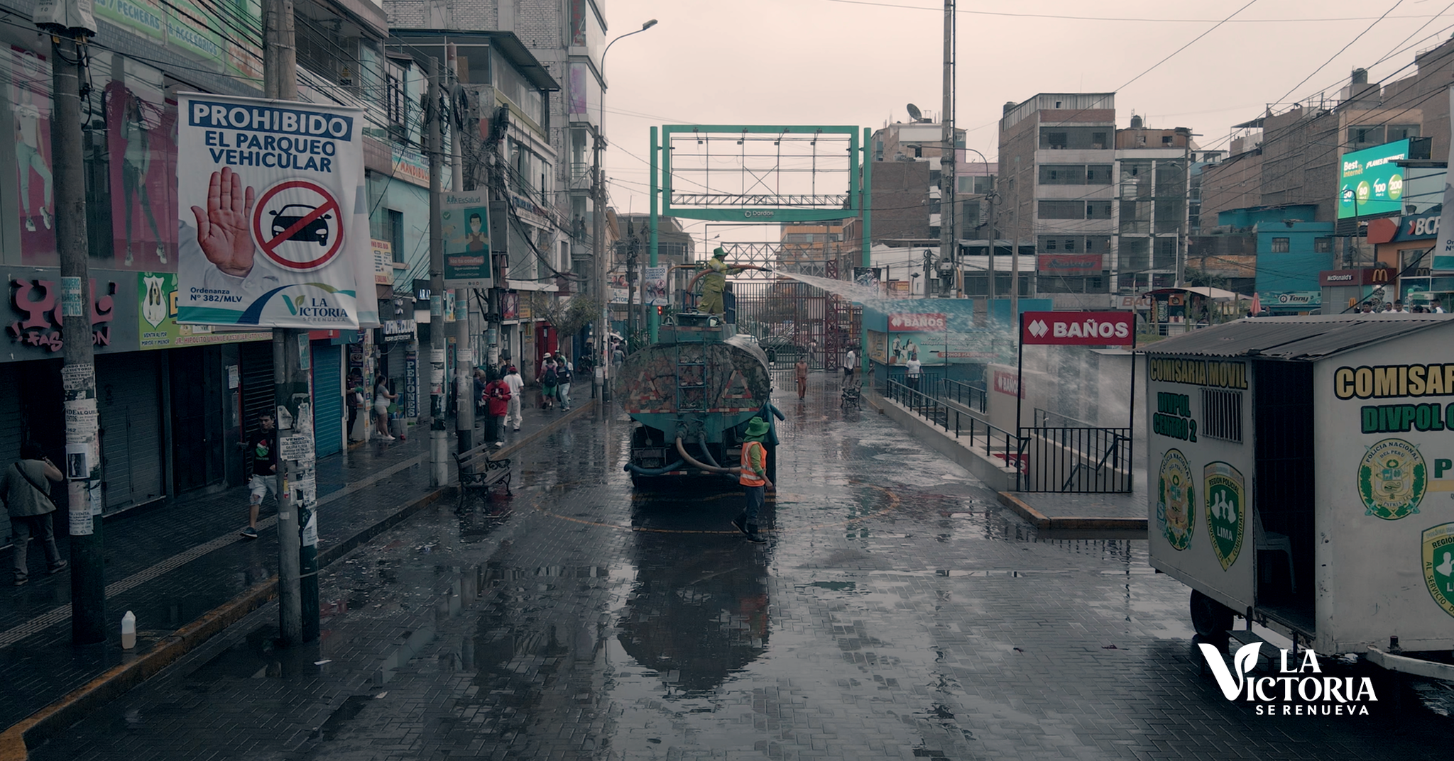 Operativo integral de erradicación del comercio informal en Gamarra