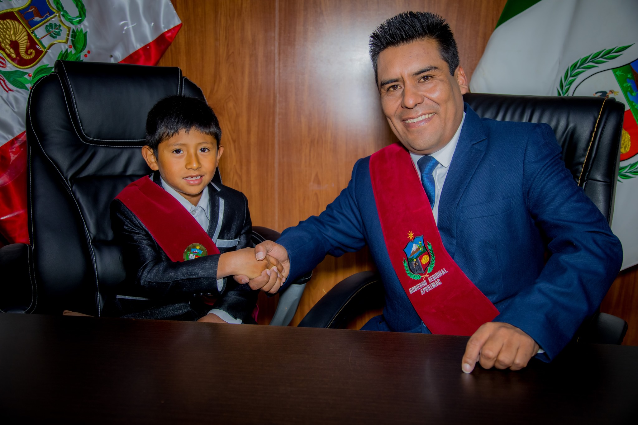 Mandatario Regional Percy Godoy impulsa generación de nuevos líderes tras exitosa experiencia de escolar Jheyson Casimiro como gobernador