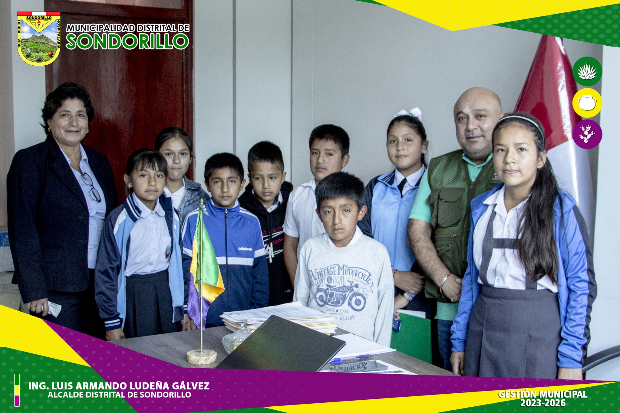 Visita de estudiantes de la I.E Primaria Sondorillo