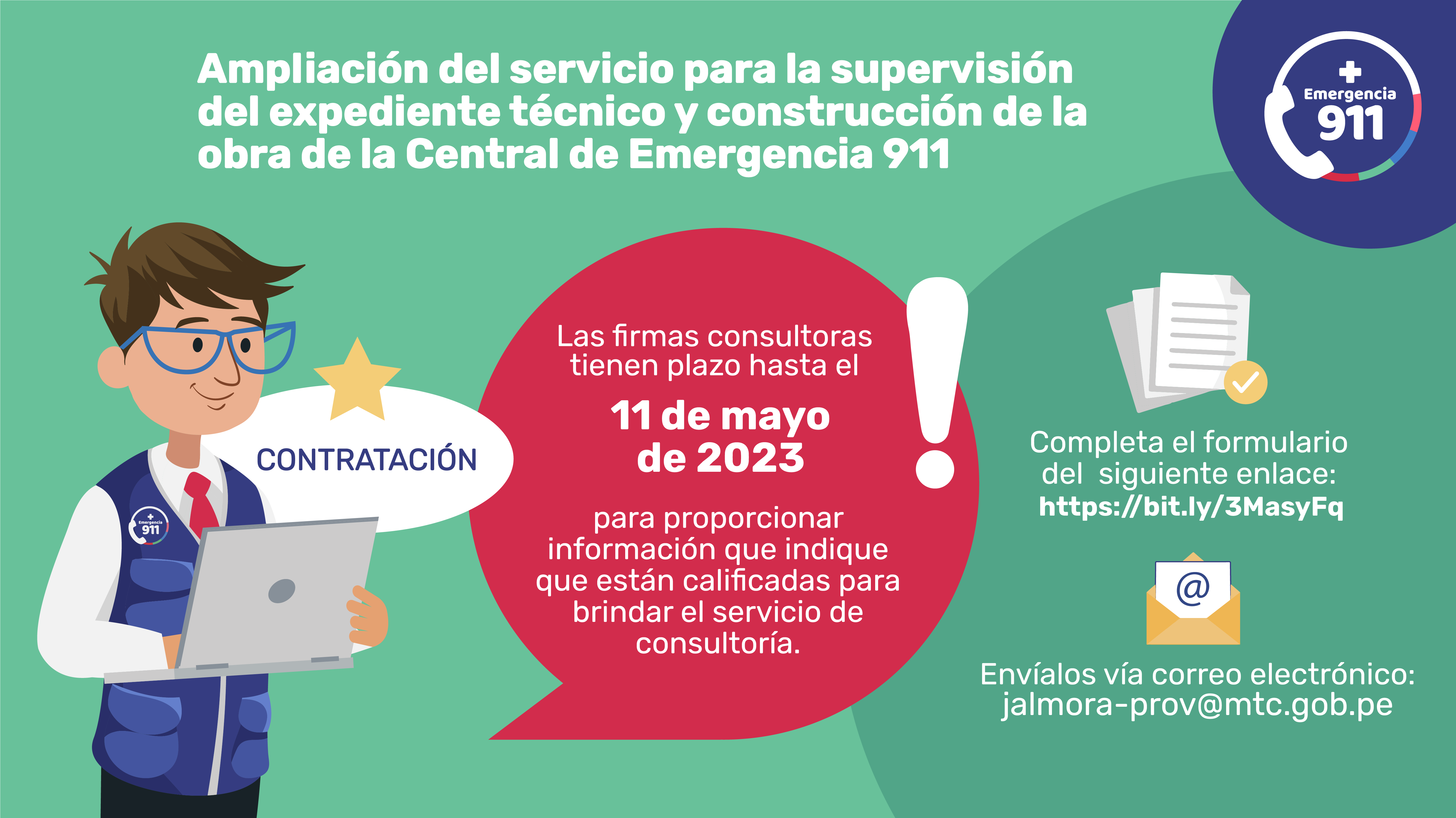 JPG datos de la convocatoria Proyecto 911