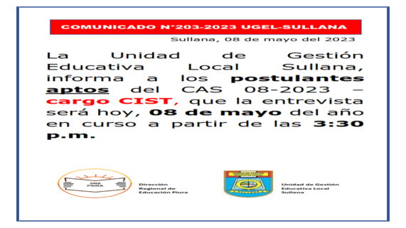 Comunicado N°203
