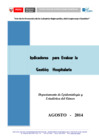 Vista preliminar de documento Indicadores de Gestión Hospitalaria del INEN - Agosto 2014