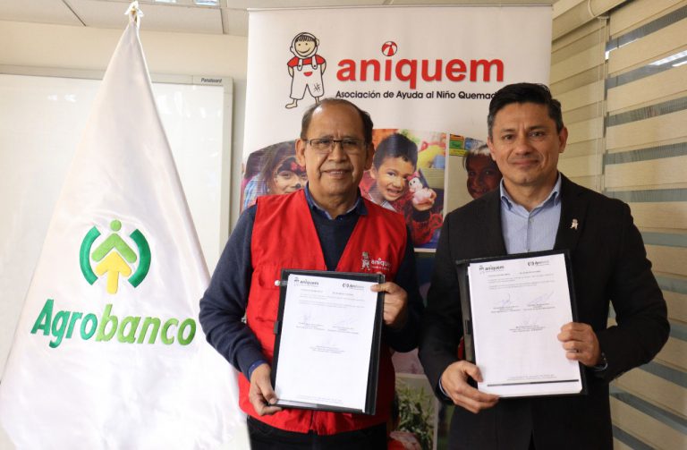 Agrobanco firma convenio con la Asociación de Ayuda al Niño Quemado (Aniquem)