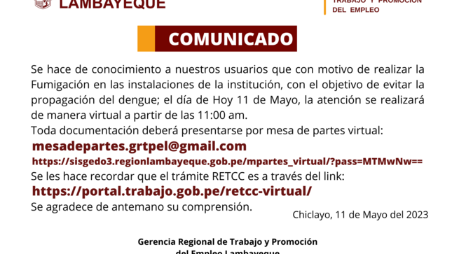 comunicado