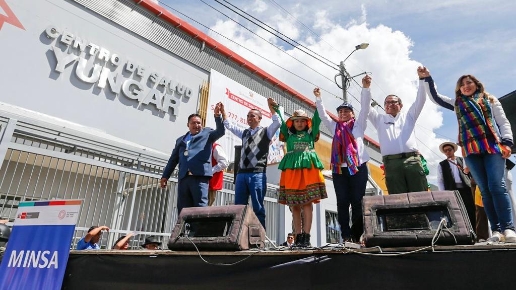 Áncash: PCM y Minsa inauguran moderno Centro de Salud Yúngar que beneficiará a más de 3400 personas