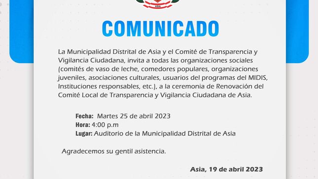 comunicado