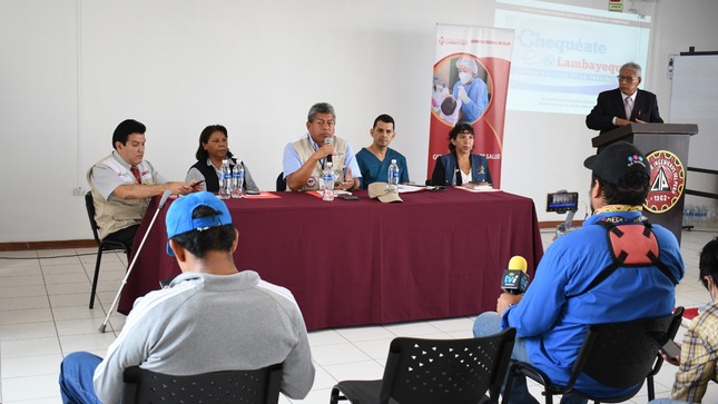 Geresa Lambayeque programa jornada regional de prevención en salud “Chequéate Lambayeque”