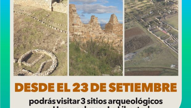 Flyer promocionando la visita a los monumentos arqueológicos