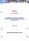Vista preliminar de documento DI-017-DRC/004 “Supervisión de Gestión y Archivo e Inspección de las Oficinas de Registros del Estado Civil”, primera versión