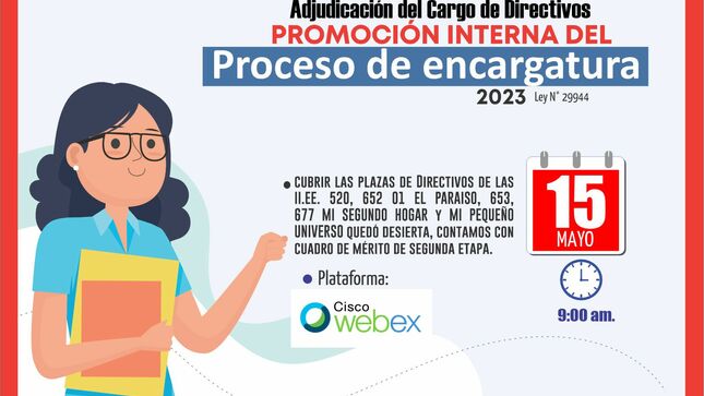 Adjudicación del cargo de directivos - promoción interna del proceso de encargaría en cargos de mayor responsabilidad