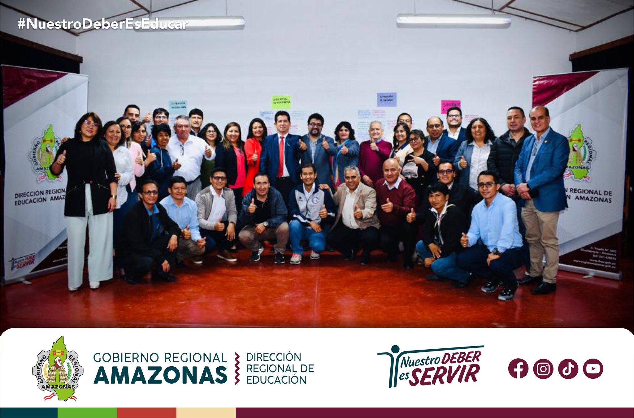 Directivos de las UGEL y miembros de la DRE Amazonas