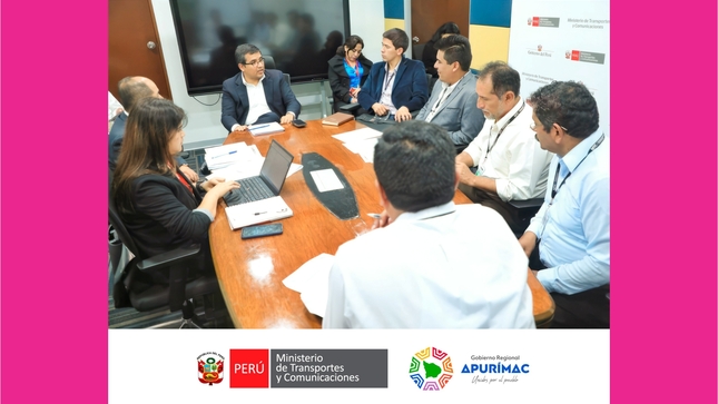 MTC y Gobernador Percy Godoy trabajan de la mano para garantizar ejecución de 27 puentes en Apurímac 