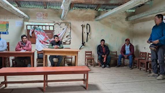 GORE entrega terreno para iniciar obra de agua y saneamiento en Juzgara (Huancabamba)