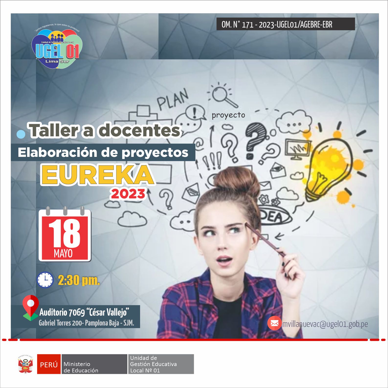 Taller a docentes sobre elaboración de proyectos para EUREKA 2023