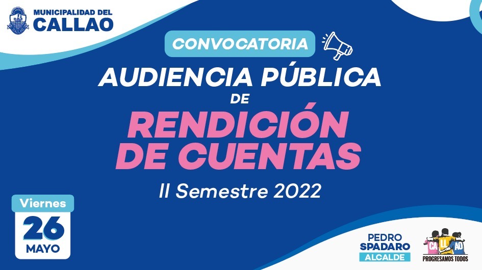 ¡Inscríbete y participa de la Audiencia Pública de Rendición de Cuentas II Semestre 2022!
