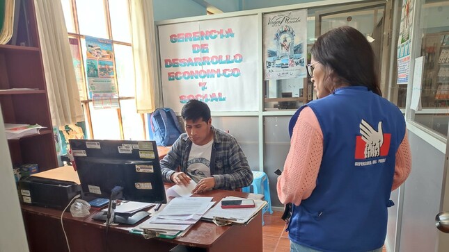 Representante de la Defensoría del Pueblo supervisa municipios