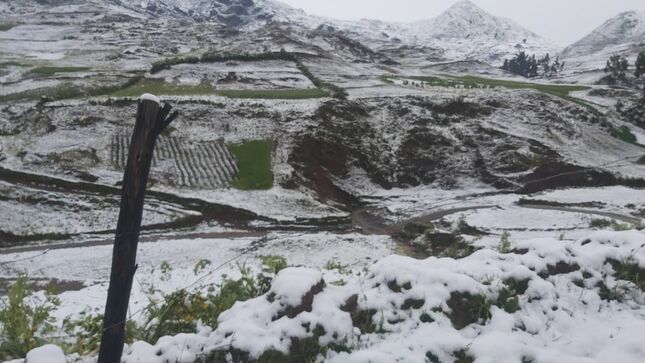Municipalidad Distrital de Ccorca realizó evaluación y registro de daños producido por nevada en el distrito