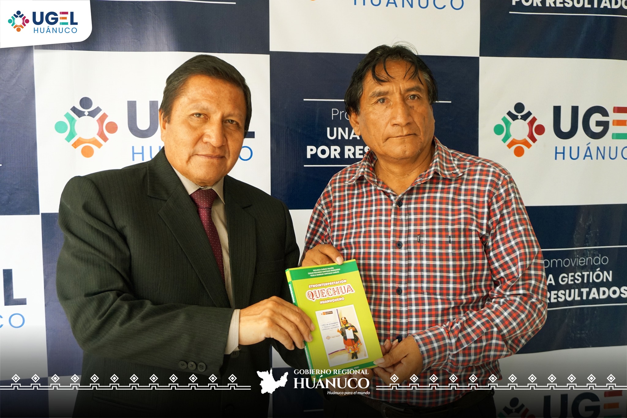 En el marco del programa de actividades por el Día del Maestro, la UGEL Huánuco , presentará el libro: Etnointerpretación Quechua Huanuqueño, elaborado por el Dr. Edgar Rolando Santiago Bernardo.