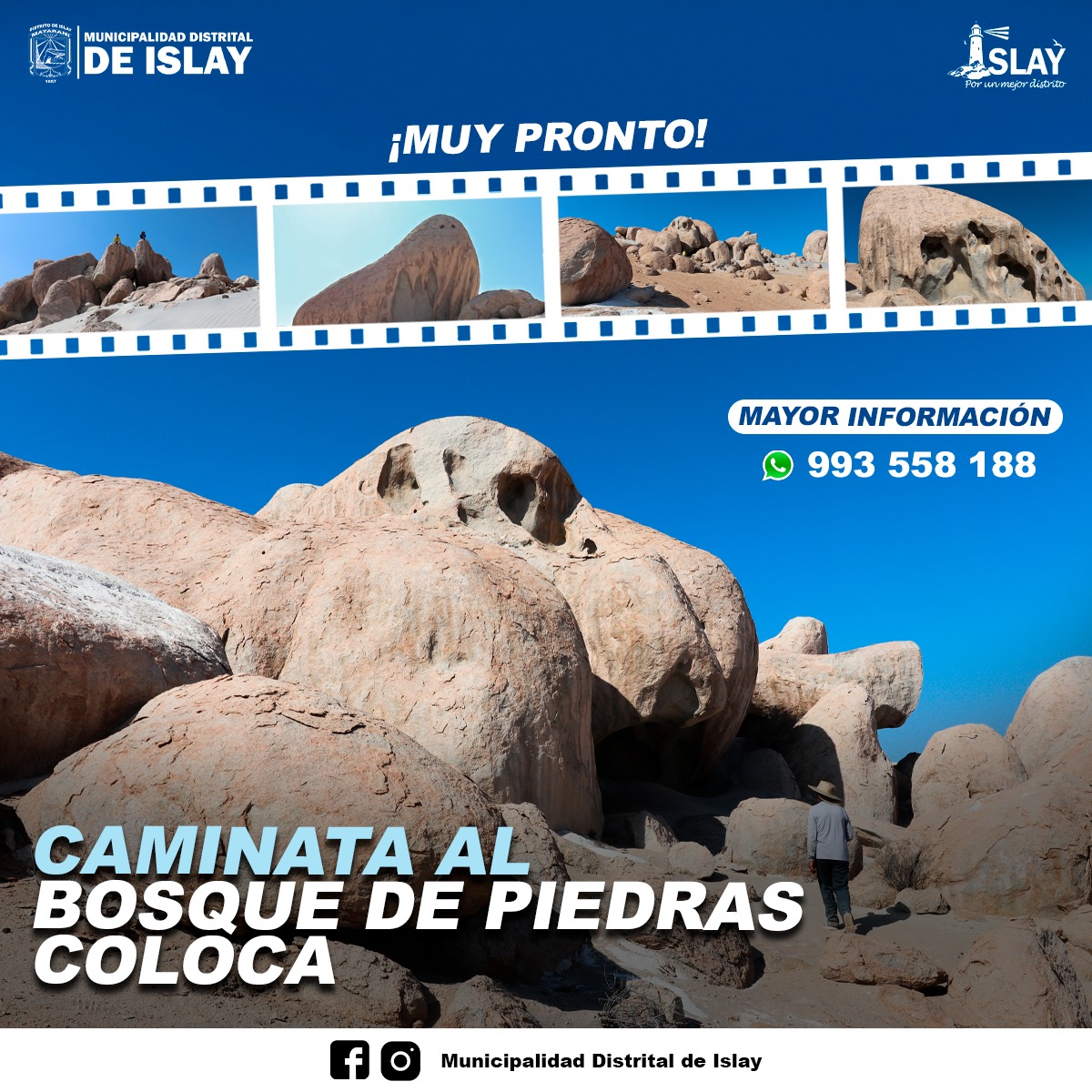 Imagen publicitaria de la Caminata increíble al Bosque de Piedras Coloca