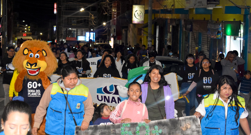 La Municipalidad Provincial Mariscal Nieto a través de la Subgerencia de Gestión del Medio Ambiente llevó a cabo “La Hora del Planeta” este 25 de marzo, la cual tuvo una gran acogida por la población que participó en la Caminata Motivacional ¡Muévete por el Planeta! y el Festival #LaHoraDelPlaneta
