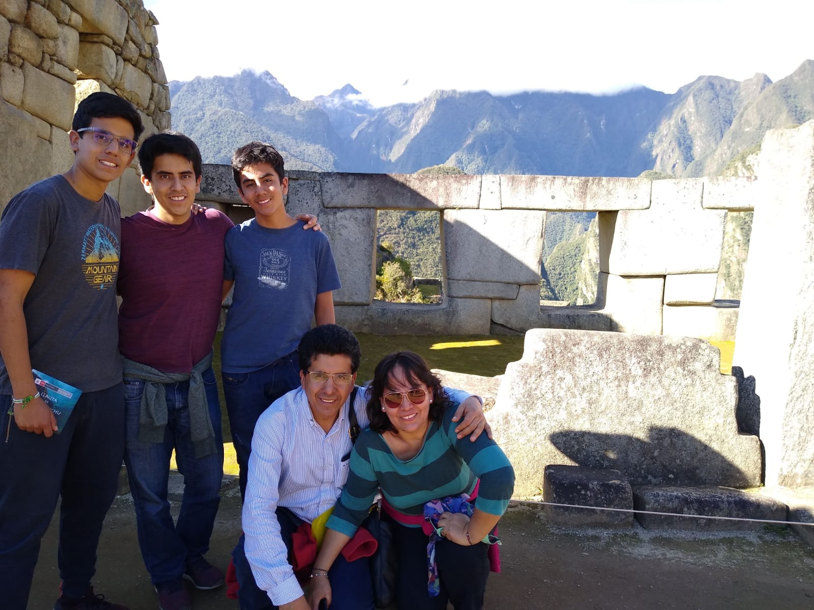 Edwin Barrios y su familia